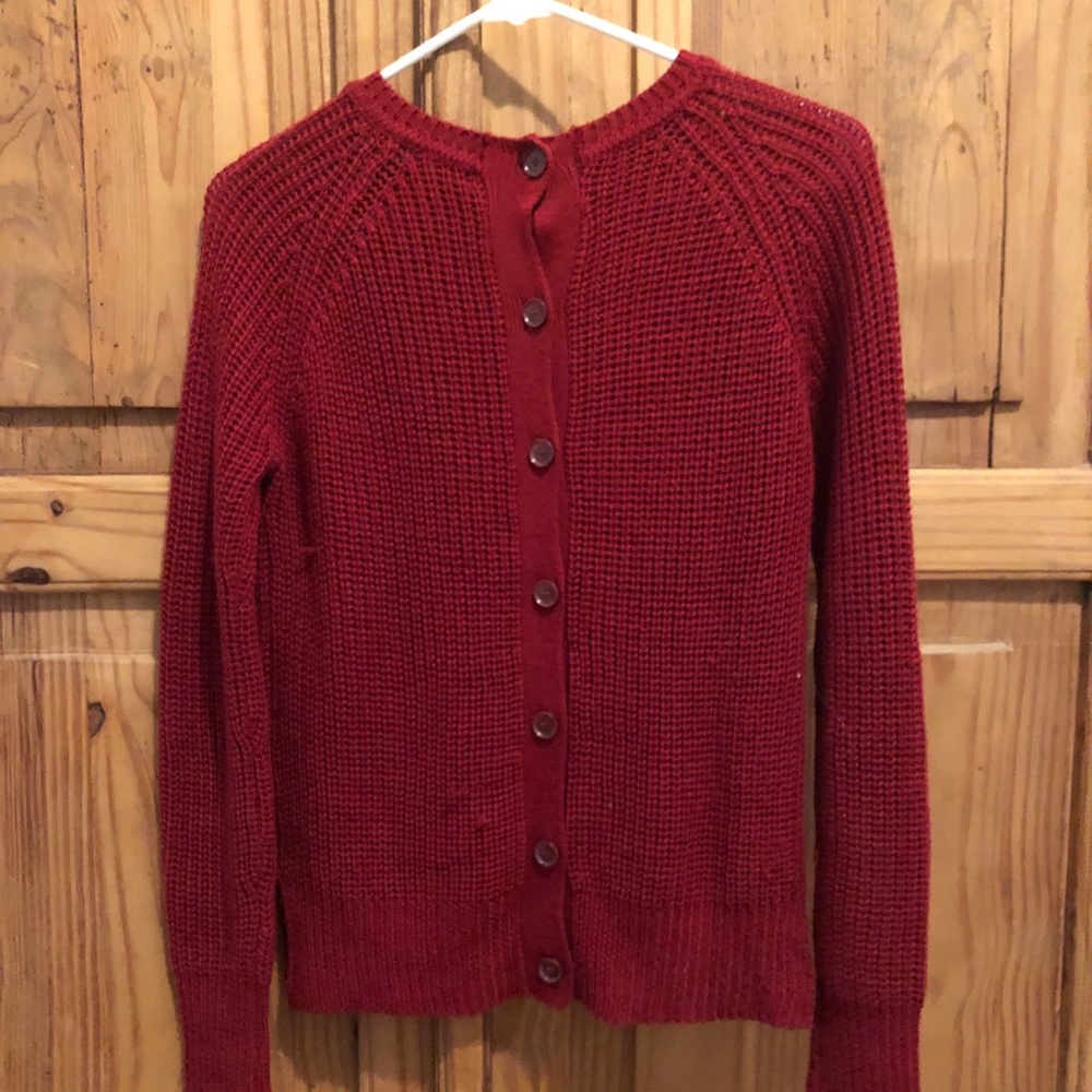 Zara knit sweater with back buttons